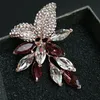 Cindy Xiang Grande Flor de Cristal Grande Broche Uva Pins e Broches Jóias De Casamento Bijuterie Corsage Dress Acessórios Acessórios