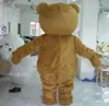 2018 Hochwertiges, heißes Teddybär-Maskottchenkostüm, Cartoon-Abendkleid, schneller Versand, Erwachsenengröße