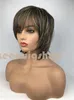 New Fashion Women Short Straight Hairstyle Multi Color Synthetic Hair Wigs