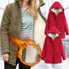 Damenjacken 2021 Frauen Winter verdicken warme Mantel weibliche Herbst mit Kapuze Plus Größe Basic Jacke Oberbekleidung schlanke lange Damen Chaqueta