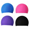 Mode Heren Snoep Kleuren Zwemmen Caps Unisex Nylon Doek Volwassen Douche Caps Waterdichte Badkappen 1000pcs / lot SN1194