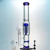 Szkło Bong 8 Ramię Drzewo Perc Wodne Rury 18mm Wspólna DAB Prosta Rury Proste Bongs Tube z Ceramic Carb Cap 1003