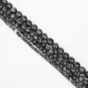 8mm New Arrival 4/6/8/10mm 38cm/strand Moonstone bead Gem stone Black Moon Stone Round Loose Beads For Jewelry Making
