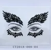 Temporary Tattoo Glitter Sticker Women Eyebrow Face Body Art 3D Resin Jewel Adhesive Crystal Diamond Gems For Party Christmas3225197