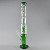 Bong de cachimba recto Ice Pinch de 16,7 pulgadas - Pipa de agua con recipiente de vidrio y vástago inferior