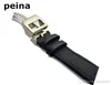 21mm NEW BlackGreen Nylon and Leather Watch Band strap For IWC watches2310117