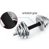 Einstellbare Galvanik Gewichte Mann Gummi-überzogene Hantel Set Langhantel Home Gym Fitness Training Wiegen Ausrüstung