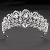 Luxury Bridal Crown Cheap but High Quality Sparkle Beaded Crystals Roayal Wedding Crowns Crystal Veil Headband Hair Accessories Party Tiara