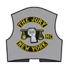 Hot Sale Coolest The Jury New York Motorcykel Club Vest Outlaw Biker MC Colors Patch Gratis frakt