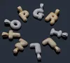 Trendy 26 Style Bubble Letter Wisian Naszyjnik z mikro preporną sześcienną cyrkon kryształowy złoty łańcuch dla mężczyzn