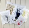 Wodoodporna Biała Pearl Plastikowy Poly Opp Pakowanie Zipper Lock Pakiety Detaliczne Biżuteria Food PCV Plastikowa Cukierka Detaliczna Zawór