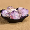 1pc Mini FreeForm Geest Quartz W / Sommige Citrien Crystal Cluster Natural Raw Cactus Amethist Point Specimen voor Mineral Collector Feng Shui