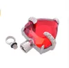 Commercio all'ingrosso Gemstone personalizzato Punto di piegatura a forma di cuore Bottiglia di acciaio inox Collana in acciaio inox Commemorativo Pet Dog cremation Urn Pendente dei monili funebri