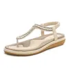 Designer schoenen zomerschoenen vrouwen bohemie etnische slippers zachte platte sandalen vrouw casual comfortabele plus size wig sandalen 35-44