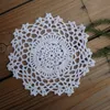 lot de 12 napperons ronds à motif au crochet Nice Happy flower ~ Diamètre 5"-6"-7"-8" dessous de tapis de table 100% faits à la main, napperons en dentelle coton