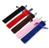 New Rope Locking Gift Bag Velvet Pen Pouch Holder Single Pencil Bag Pen Case Storage Boxes Bins 15Pcs