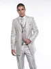 Moda uomo lucido smoking da sposa picco risvolto smoking dello sposo un bottone uomini di alta qualità ballo di fine anno / cena / abito darty (giacca + pantaloni + cravatta + gilet) 2062