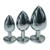 3 stks als 1 set Grote medium kleine siliconen staal anaal plug hart draad vorm metalen butt insert homo anus seksspeeltjes product D181115025463497