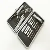 12PCS Stainless Steel Nail Manicure Tool Kit Nail Scissors Nail Art Clipper Pedicure Scissor Tweezer Knife Ear Pick Utility Mnicure Set