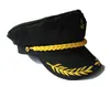 Costume da festa per bambini Yacht Barca Nave Marinaio Capitano Cappello per adulti Cappello da skipper vintage bianco rosso nero Bomboniere natalizie9785055