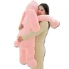 Dorimytrader Kawaii Long Ear Bunny Plush Toy Big Soft Animal Kanin Fylld Dolls Kudde för Barn Present Bröllop Deco 47Inch 120cm DY60395