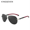 KINGSEVEN Occhiali da sole da uomo in alluminio e magnesio Occhiali da sole polarizzati da uomo con rivestimento a specchio oculos Occhiali da vista maschili Accessori per uomo K725