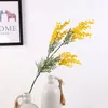 Fake Wattle Acacia Mimosa Spray 85 cm Garland Artificial Flower Home Decoration Plant jaune ou blanc couleur2725312