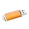 Orange bulk 100 st rektangel USB 2.0 Flash Drives 64 MB Flash Pen Drive High Speed ​​64 MB THUMB Memory Stick Storage för Computer Laptop Tablet