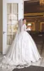 2019 Lace Ball Gown Wedding Dresses Bridal Gowns Bling Long Train Wedding Gowns Princess Dubai Sale With Veil