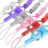 Avtagbar mobiltelefonband Neck Lanyard flätad hals Nylon Hang Rope för mobiltelefon Badge Camera Mp3 USB ID -kort Mixed Color Supported