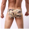 FeiTong Sexy hommes sous-vêtements slips 2018 U convexe grand pénis poche conception Camouflage hommes spandex slips pour homme Bikini offre spéciale