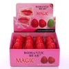 ROMANTIC BEAR Magic Клубничный бальзам для губ Увлажняющая помада Cute Ball Натуральная помада для губ Фруктовый уход Макияж6474038