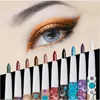 10 Colors/set Beauty Cosmetics Glitter Eyeshadow Pencil Waterproof Colorful Makeup Pen Eyeliner Glitter Lip Eye Liner Pencil free shipping