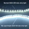 Kit completo 5M 5630 LED striscia flessibile 450 LED Nastro nastro super luminoso non impermeabile + alimentatore 12V 8A + connettore CC