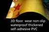 Customized 3D PVC wallpaper floor painting wall paper Waterproof Self-adhesive Flooring Wall Sticker Bathroom 3D Floor Stone Path285H