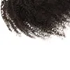 Evermagic afro kinky encaracolado extensões de rabo de cavalo cabelo humano 70120g cordão grampo de cabelo humano em rabo de cavalo remy da Malásia Hair8857394