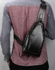 Masculino mensageiro designer de couro do plutônio pequeno saco peito masculino feminino estilingue saco do mensageiro moda viagem crossbody carregamento usb