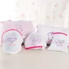 5Pcs/Set Double Layer Mesh Laundry Bag Thickened Zippered Clothes Bra Underwear Protector Laundry Bags For Washing Machines
