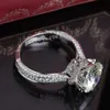 Choucong Brand Design Women Jewelry 3ct Diamond 925 Sterling Silver Wedding Band Ring per le donne