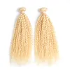 Cheveux brésiliens crépus bouclés 2 faisceaux 100% cheveux humains Remy non-remy 200g 613 faisceaux de tissage de cheveux brésiliens blonds blanchis