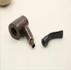 New Classic Black Brown Pipe Smoking Pipe Fashion Flat Mouth Pipe