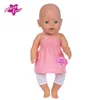 Nueva ropa de muñeca de moda Zapf Baby Born 43 cm ropa de muñeca americana accesorios de muñeca traje de correa para muñecas