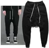 Spring Autumn Men's Harem Pants Black Full Length Hip Hop Pants Men Streetwear Toursers Men Size S-3XL