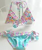 2PCS Baby Girls Kids Cak Swim Cytrowi Bikini Kwiat kostium kąpielowy Kącik Bikini Set Set Summer for Children Beach Ubrania3788838