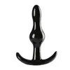 Black Anal Sex Toy 4PCSSet Butt Plugs Vuxna produkter för kvinnor och män TPR Anus Toys5172802