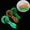 4 Inch Glow In The Dark Heady Mini Glass Smoking Pipe Spoon Luminous Oil Burner Pipe Tobacco Hand Pipes