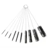 10Pcs Nylon Tube Cleaning Brushes Straw Set For Bottle Drinking Straws Glasses Keyboards Jewelry Clean Tools c636