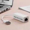 External USB Network Card USB 2.0 to RJ45 LAN Ethernet 10/100Mbps Internet Adapter for Win 7 Computer PC with Drive Disk