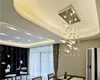 Postmodern Modern LED Glass Flying Fish Chandeliers Dining Room Bar Pendant Lights Crystal Clear Color Fishes Ceiling Lamps