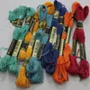 8.7 Yard Brodery Thread Cross Stitch Thread Floss CXC Liknande DMC 447 Färger Massor Gratis frakt